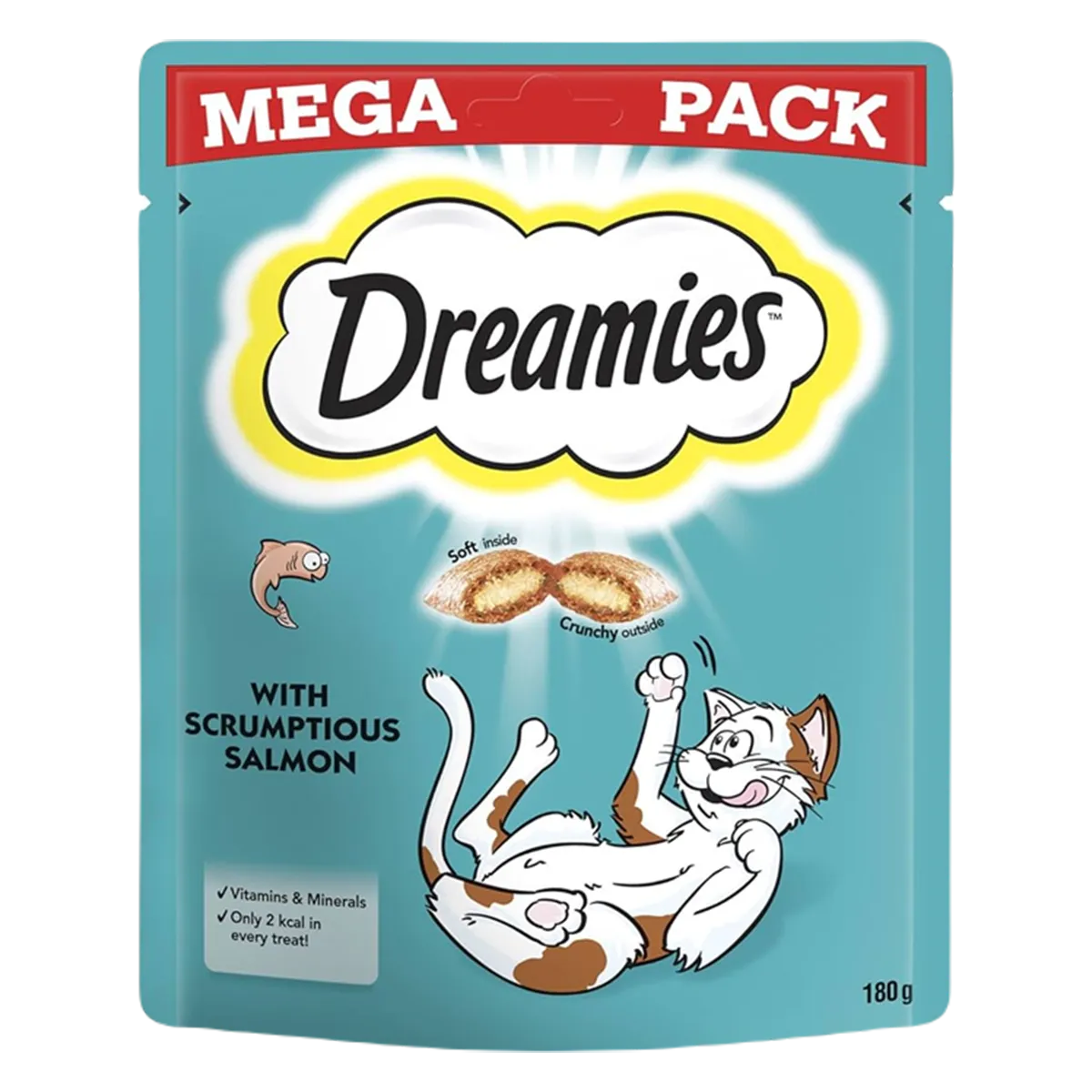 Dreamies Cat Food Mega Pack Salmon 180g