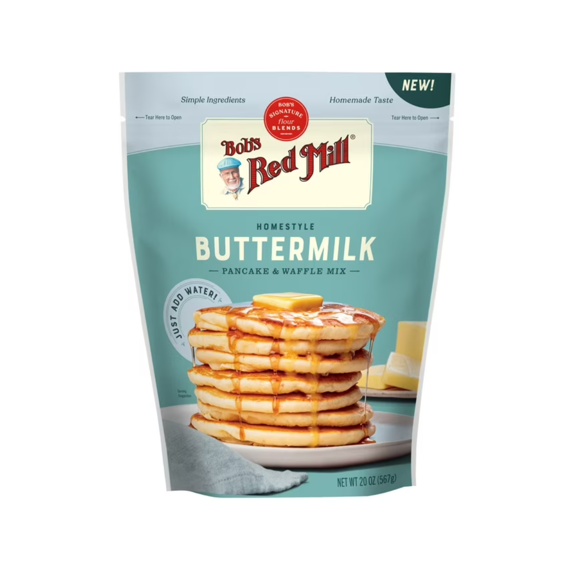 Bob's Red Mill, Pancake And Waffle Mix Whole Grain Buttermilk, Case Of 4, 24 oz