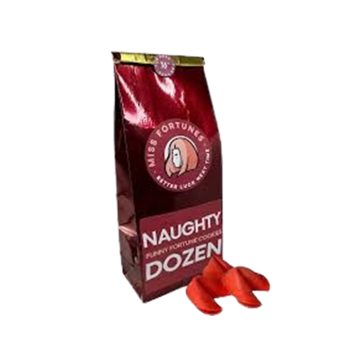 Miss Fortunes, The Naughty Dozen Fortune Cookies (Seasonal, ships Oct thru Dec) - Case of 6 - 5 OZ