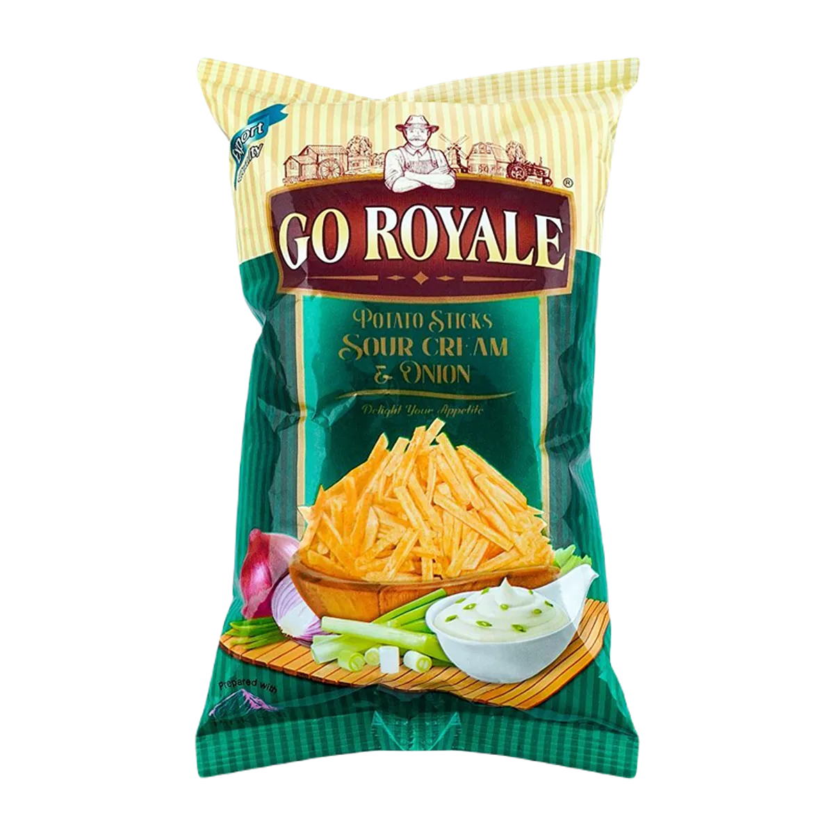 Go Royale Sour Cream & Onion Potato Sticks 110g