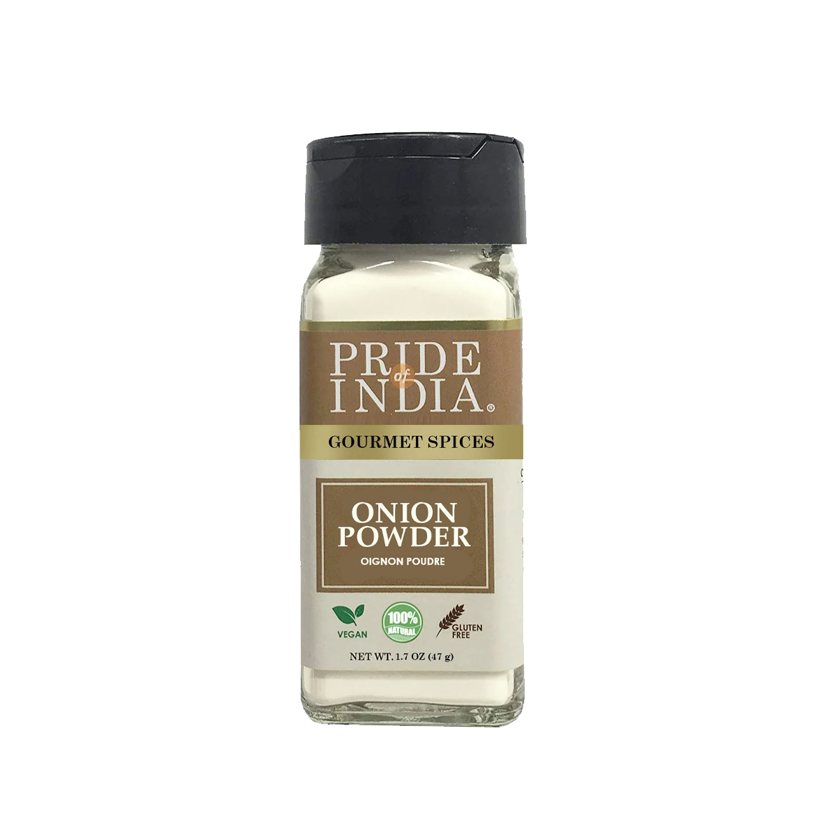 PRIDE OF INDIA Onion Fine Ground - Case of 6 - 1.7 oz