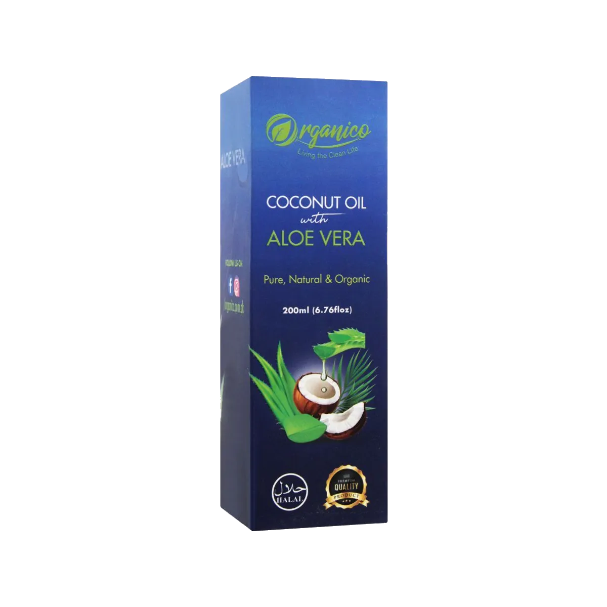 Organico Coconut Aloe Vera Oil 200ml