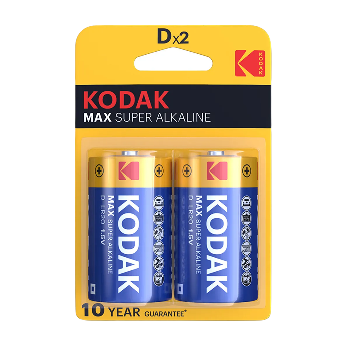 Kodak Batteries Max D x 2