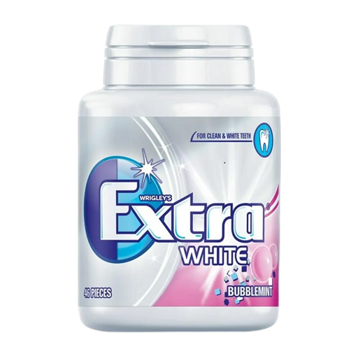 Extra White Gum Bottle 46 Pieces 64g