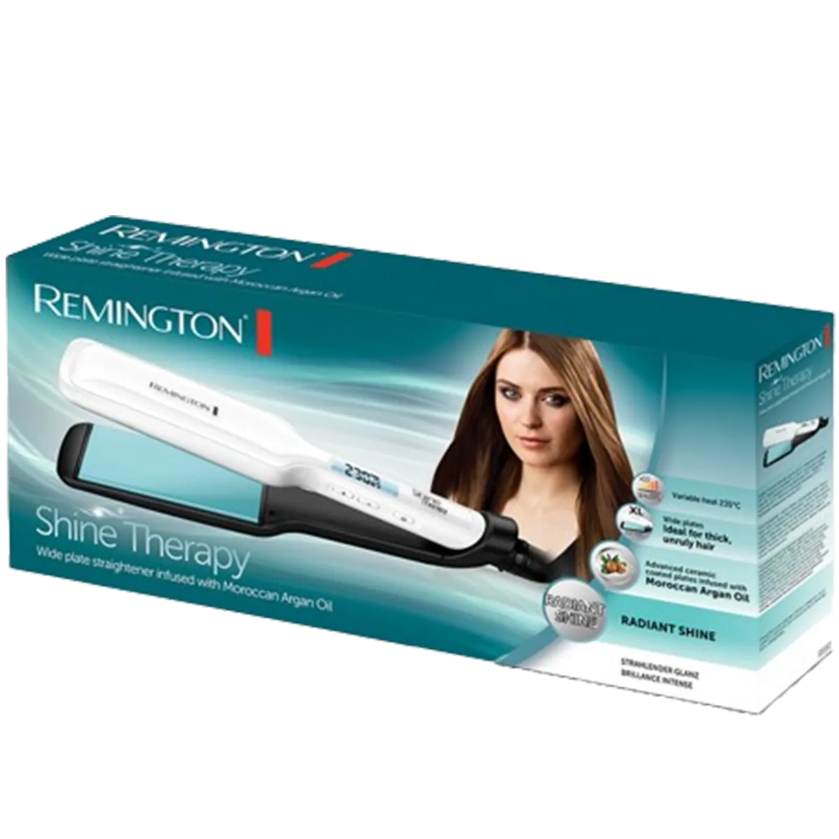 Remington Shine Therapy Wide Plate Straighteners S8500