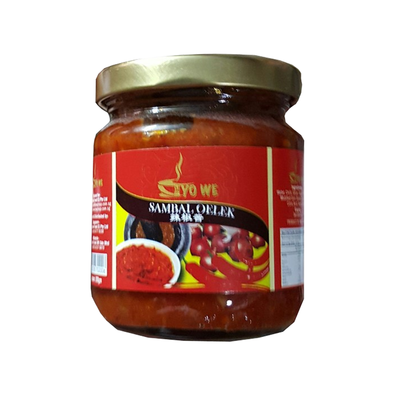 Yo We Sauce Sambal Oelek Chili Paste