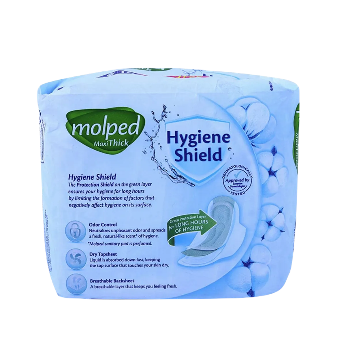 Molped Maxi Thick Hygiene Shield Long 9 pc