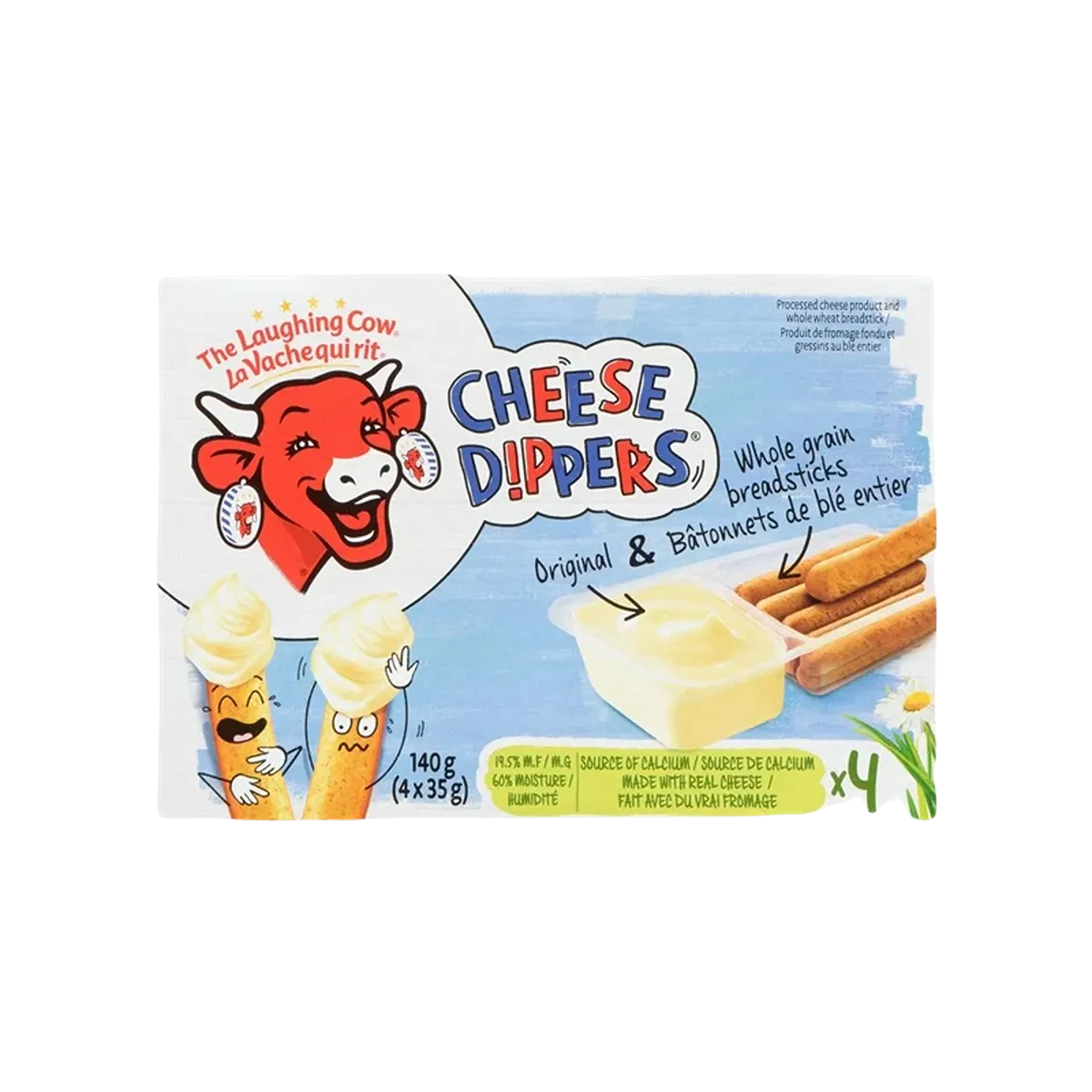The Laughing Cow Full Fat Process Cheese Dippers 4 x
