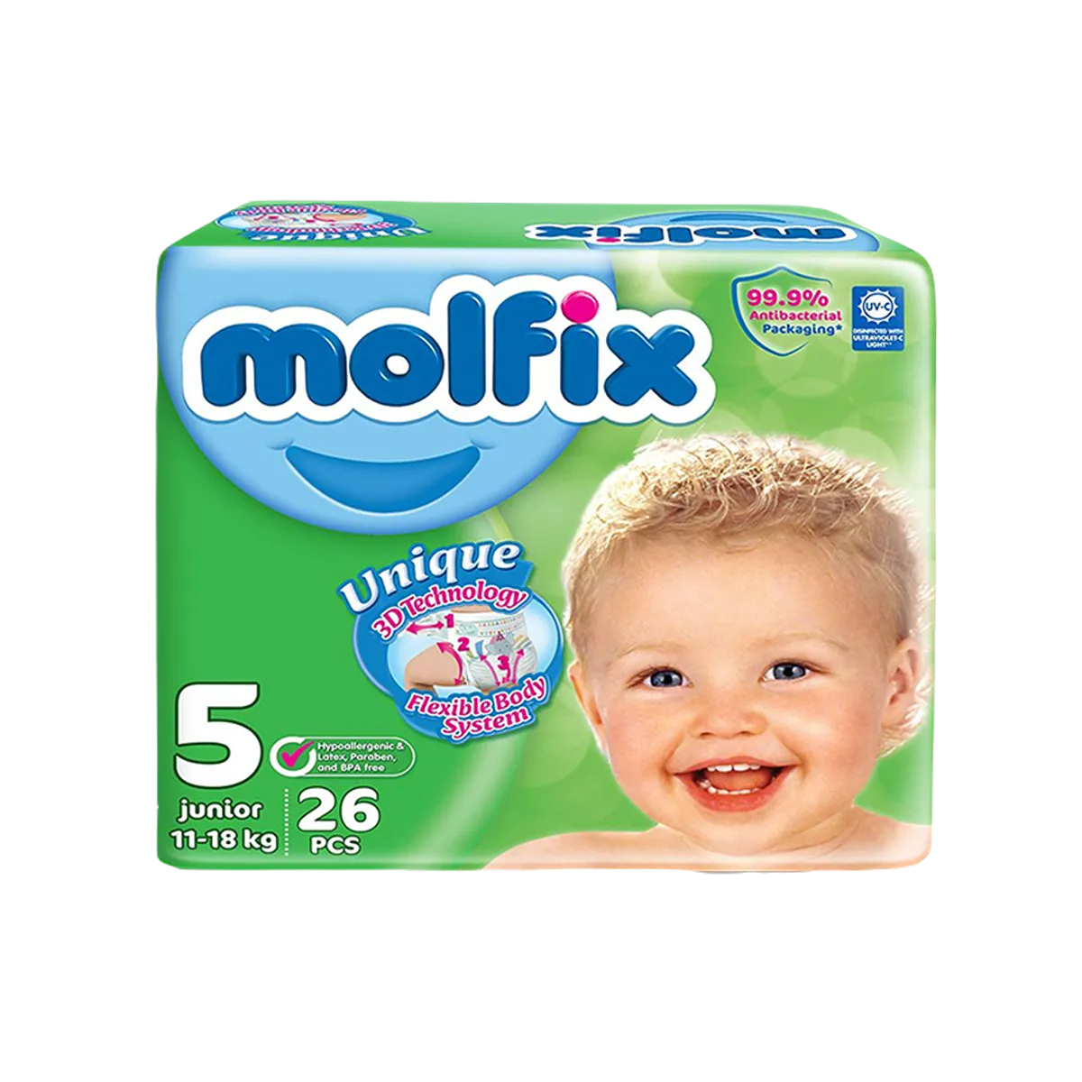 Molfix junior Size 5 26piece