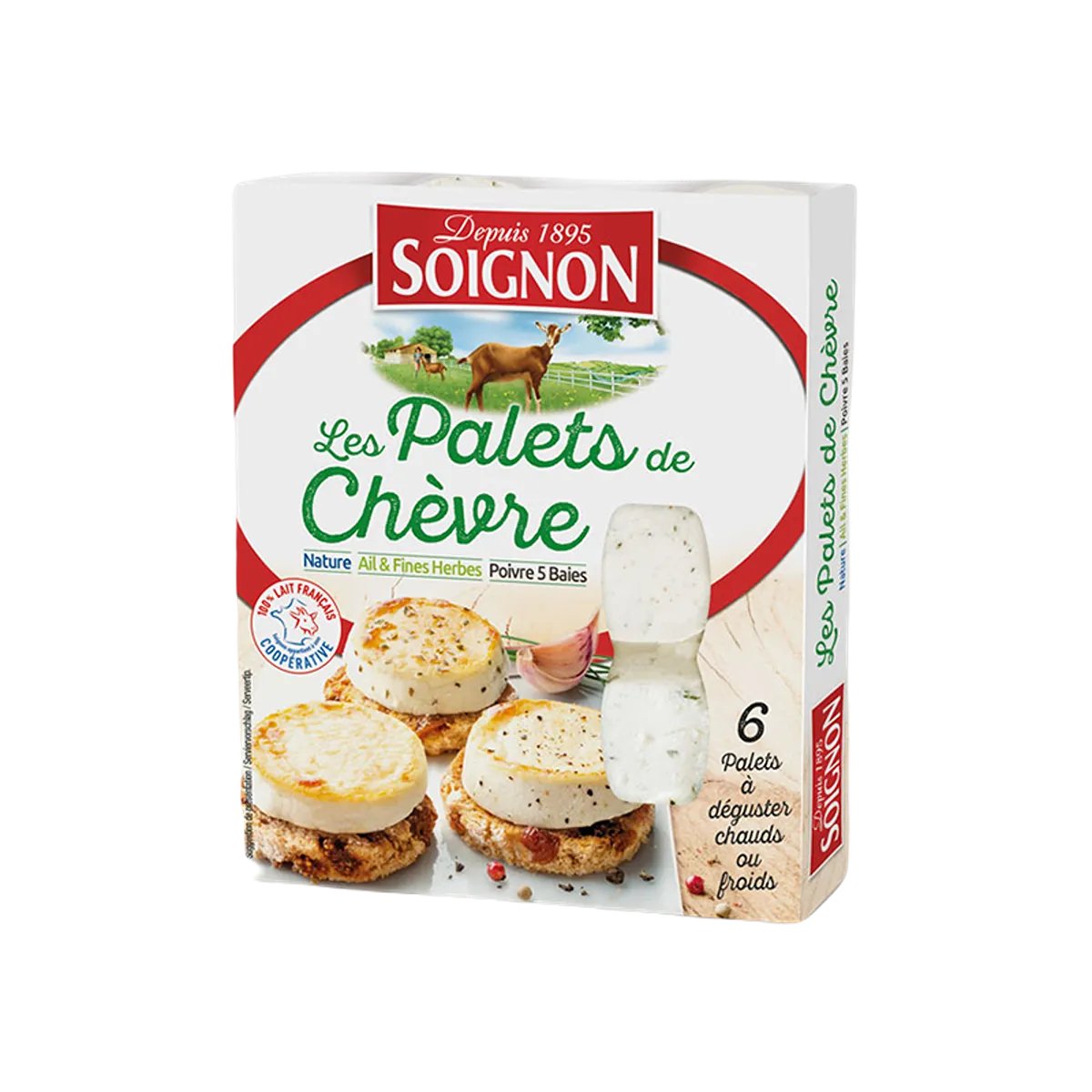 SOIGNON Soignon palet chevre panach x6