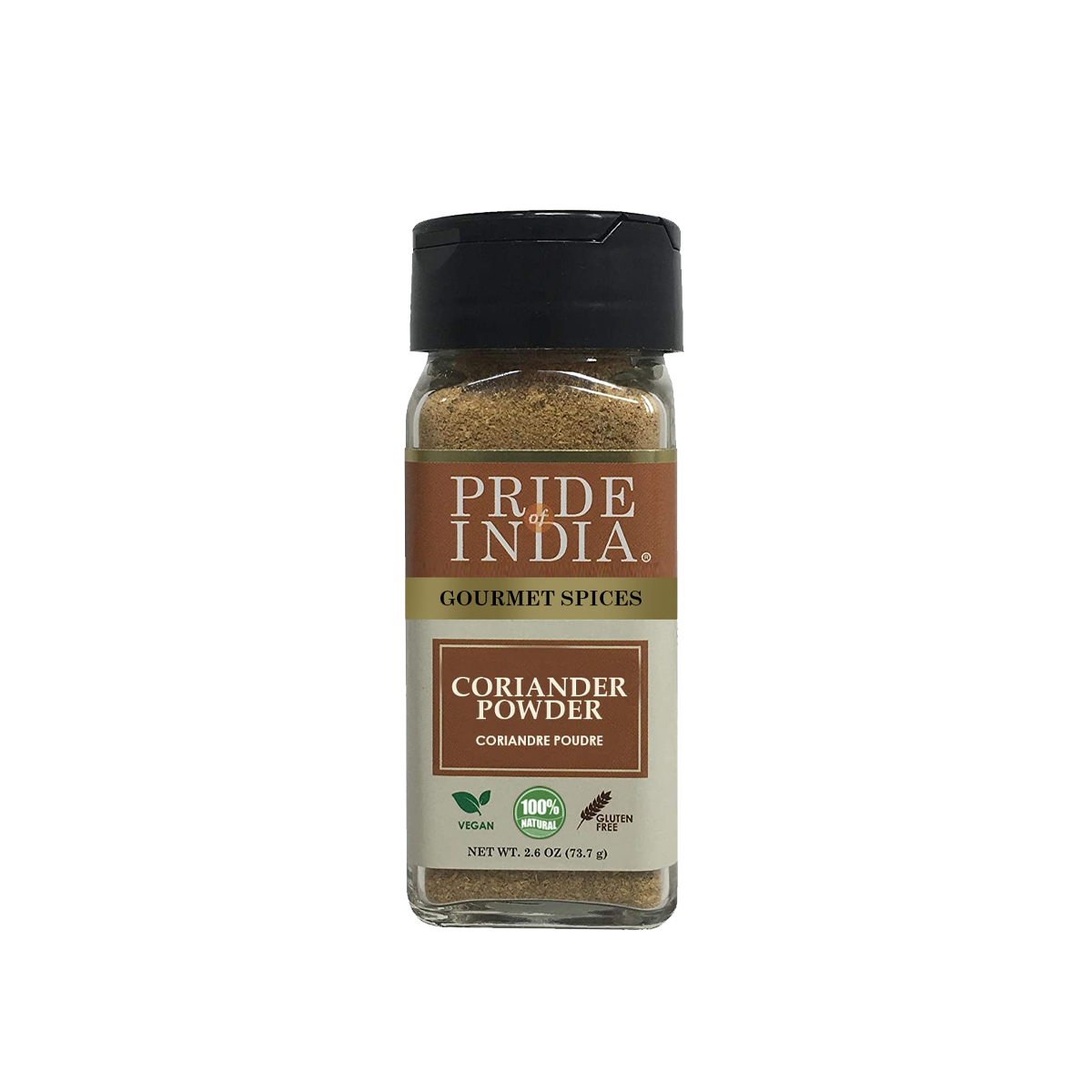 PRIDE OF INDIA Coriander Seed Ground - Case of 6 - 2.6 oz