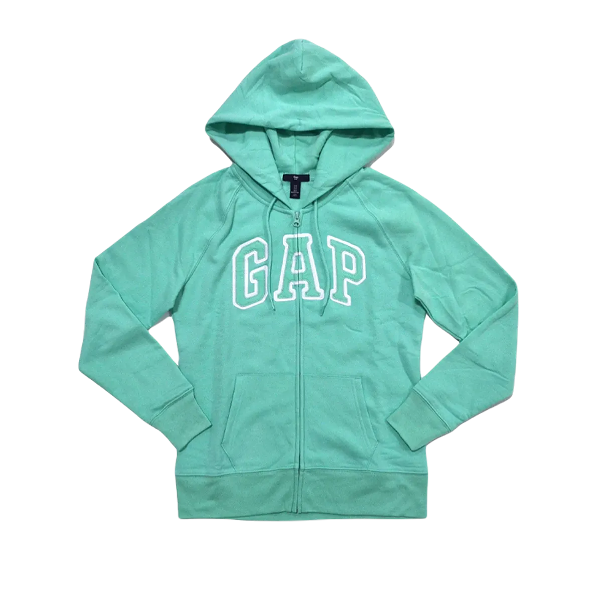 Gap Women Logo Zip Hoodie Sea Green XS