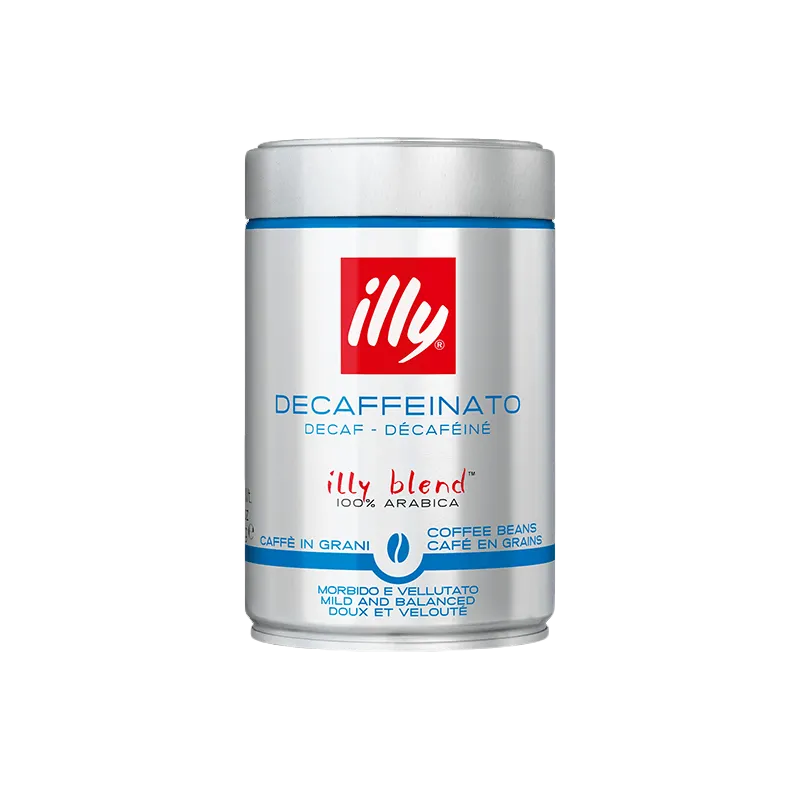 illy Decaffeinated Whole Coffee Bean Medium Roast 250g