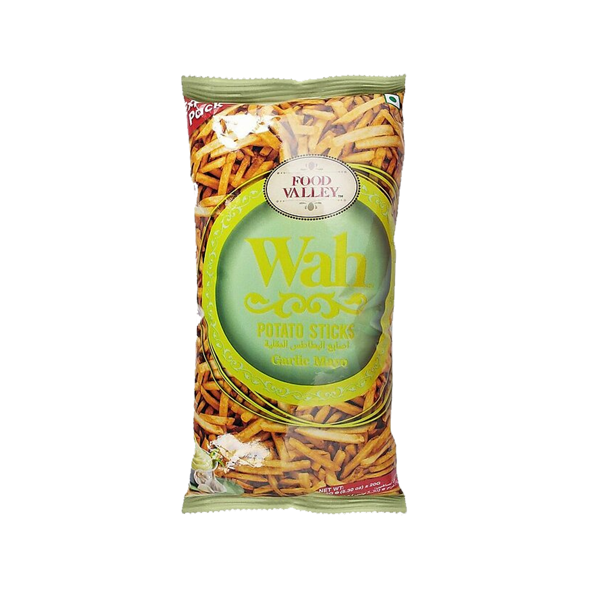 Food Valley Wah Potato Sticks Garlic Mayo 150g