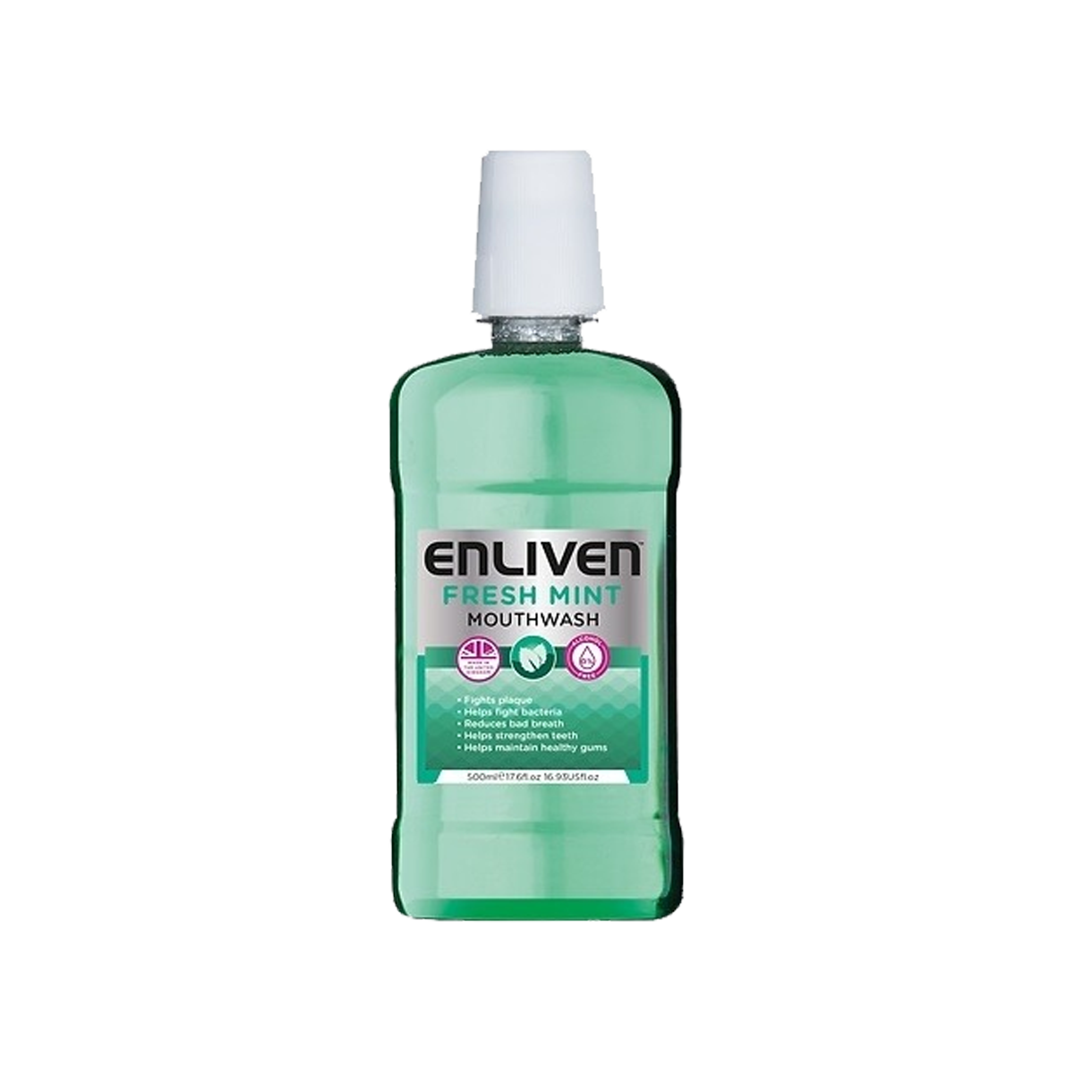 Enliven Fresh Mint Mouth Wash 500ml