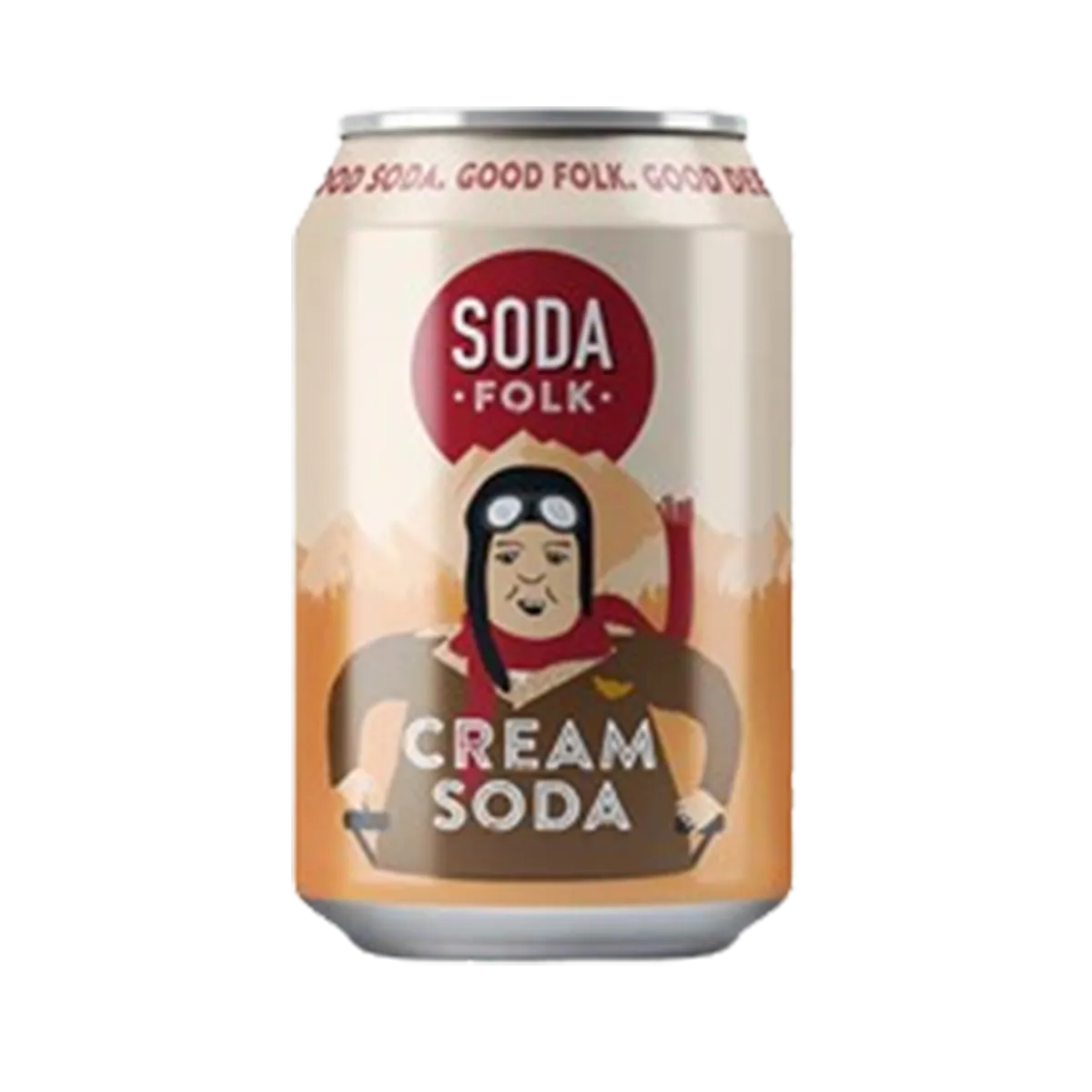 Soda Folk Can Drink Cream Soda 330ml
