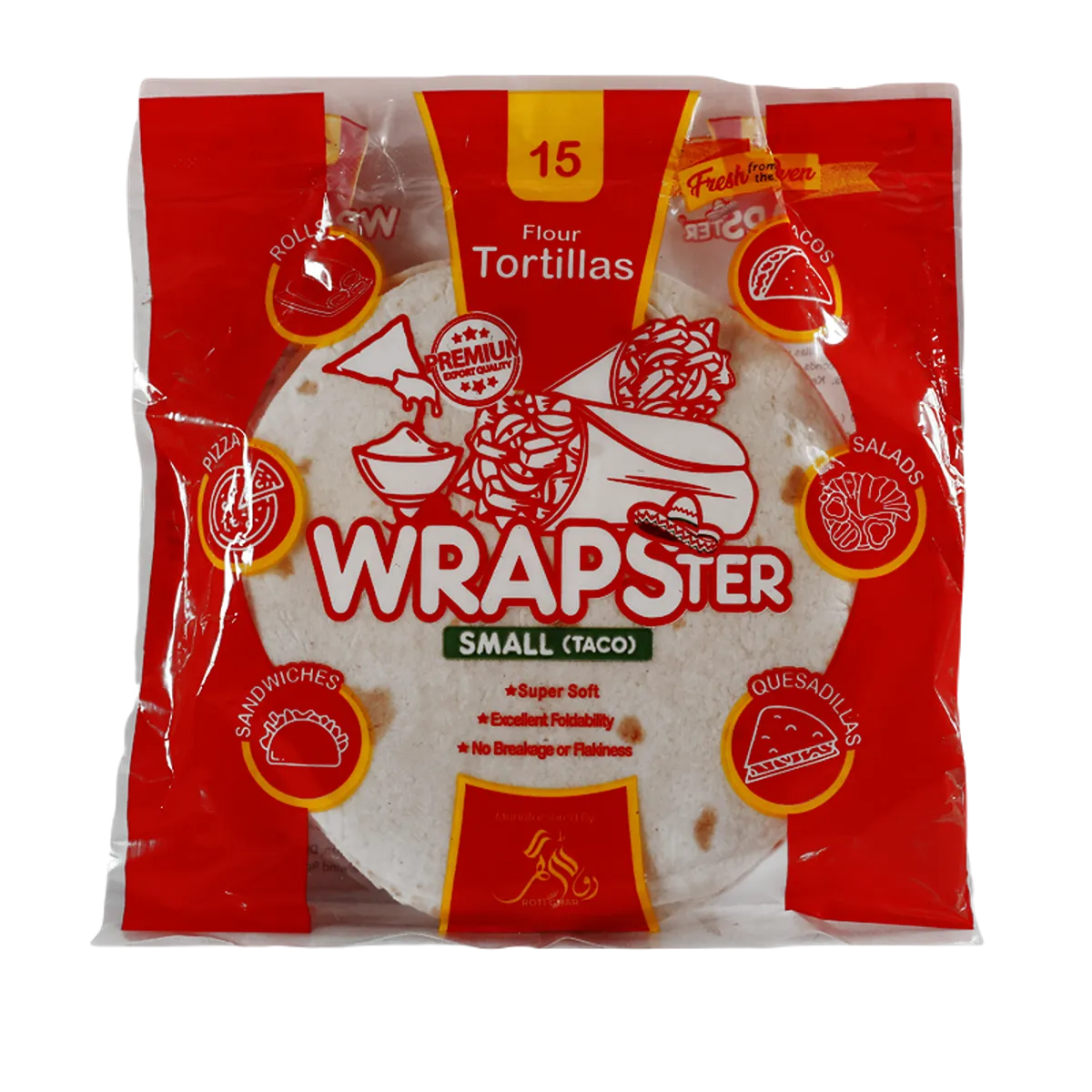 Wrapster Small 15 Tortillas 410gm
