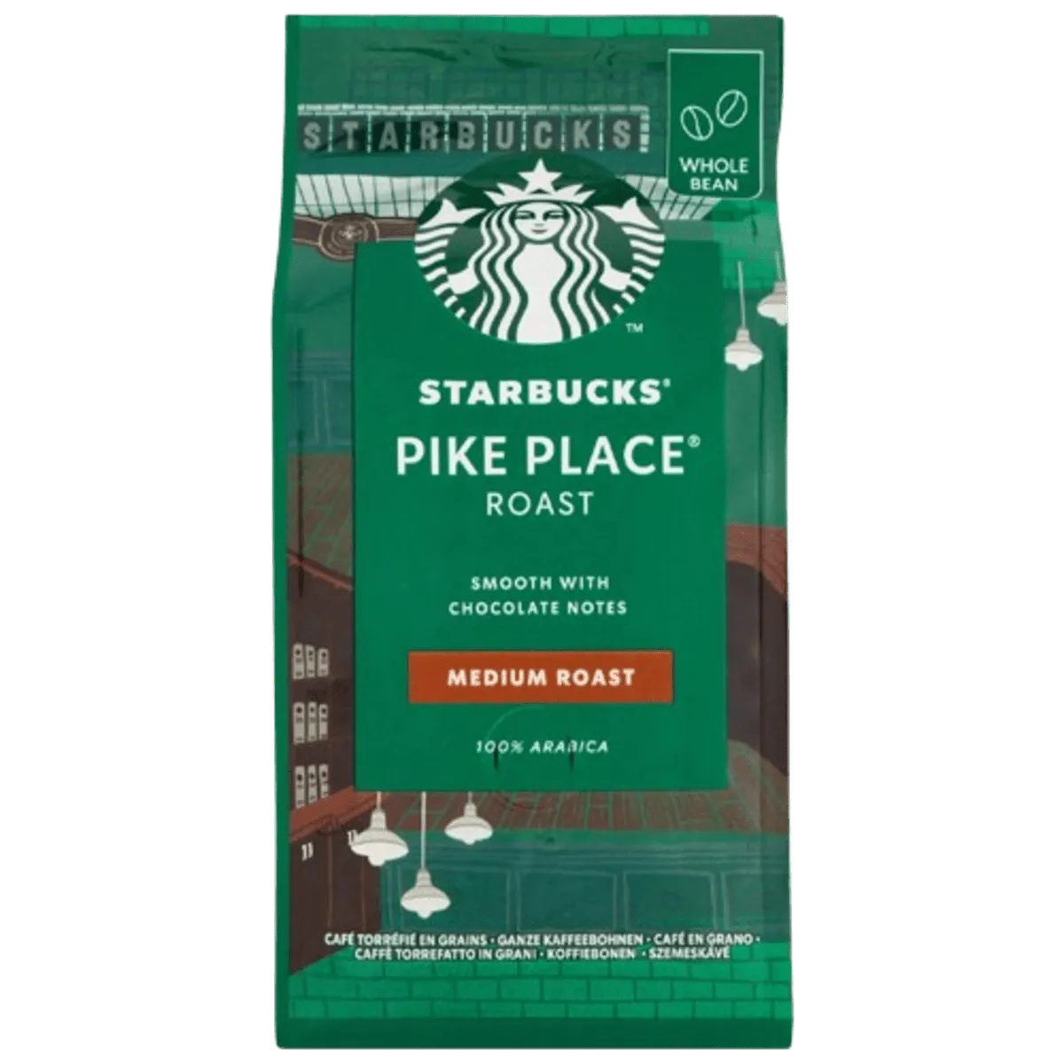 Starbucks Whole Coffee Beans Pike Place Roast 200g