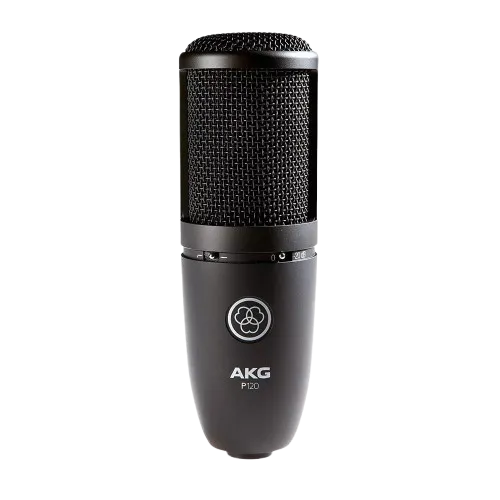 AKG P120 Studio Condenser Recording Microphone,Stagg  SMC3 CRD 3 m XLR to XLR Microphone Cable - Red