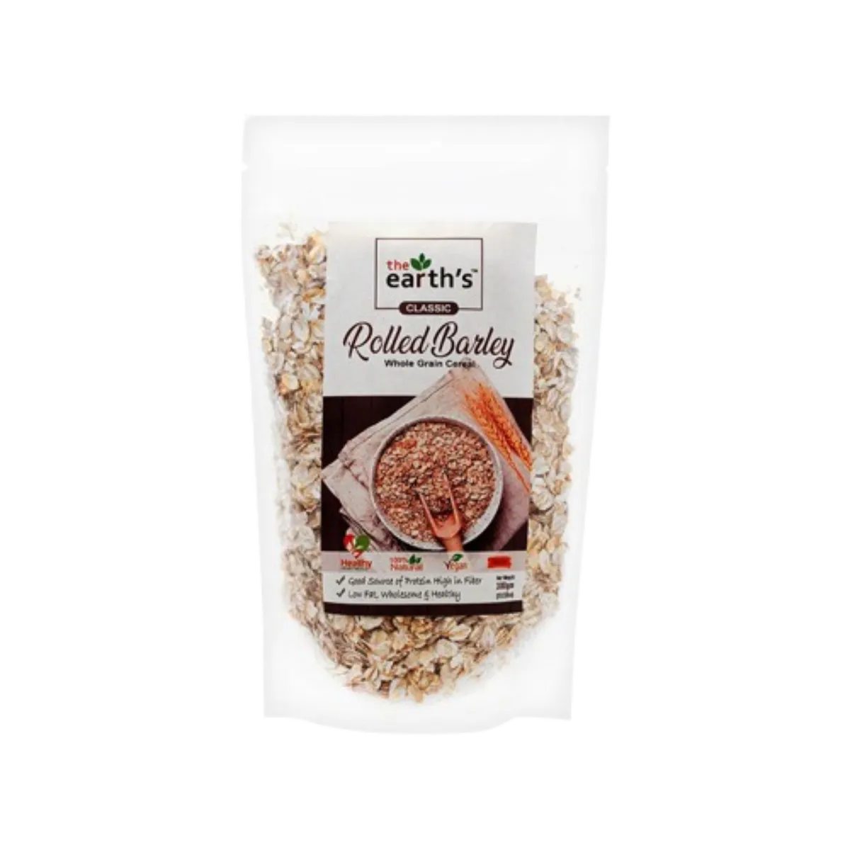 Earths Classic Rolled Barley 300gm