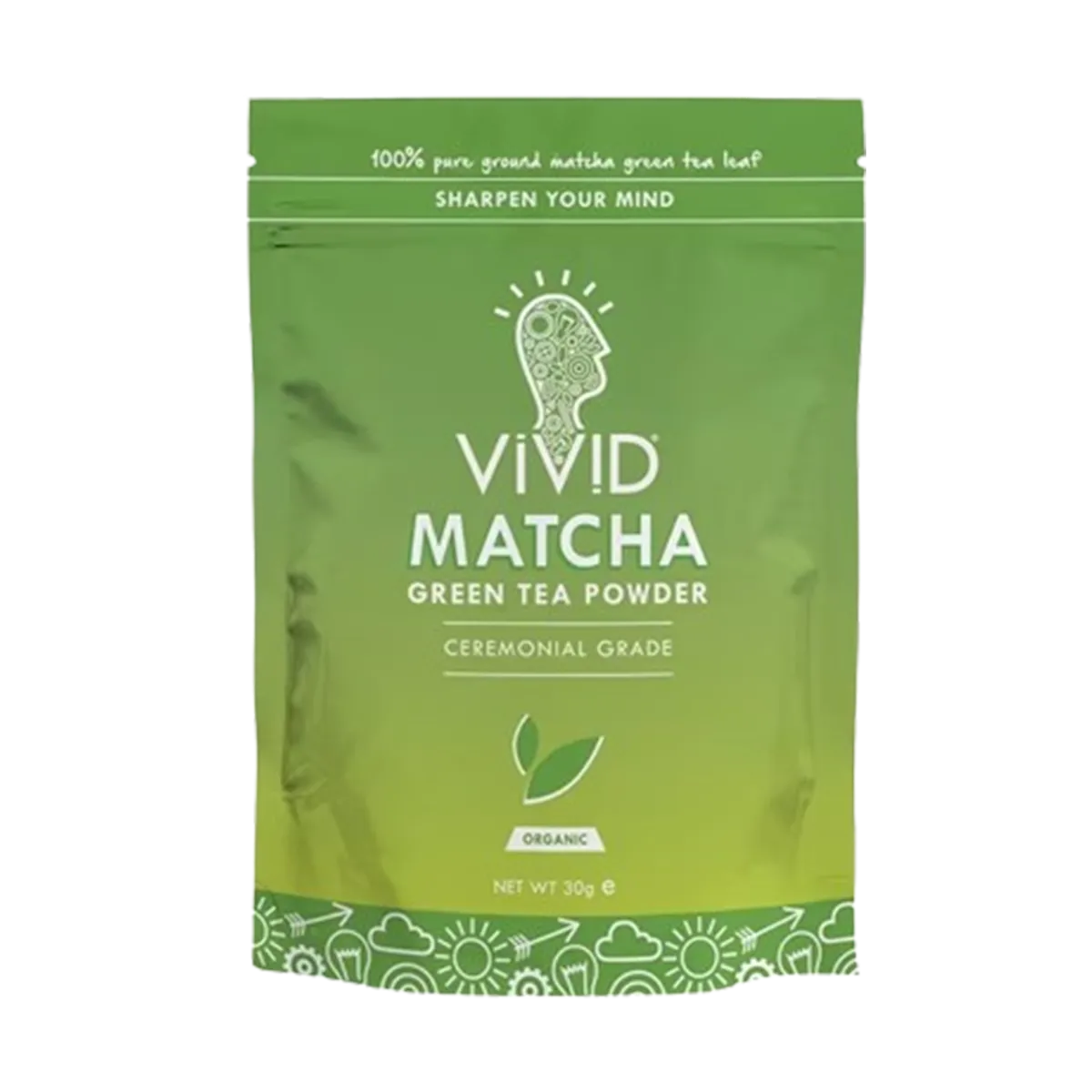 Vivid Org Ceremonial Matcha Green Tea Powder 30g