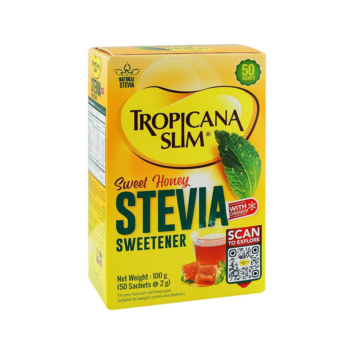 Tropicana stevia 50s sachte honey flavour