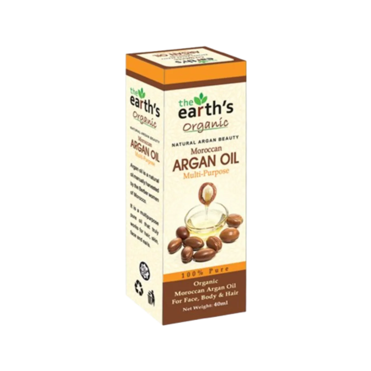 The Earth Organic Multi-Purpose Argan Oil 40ml