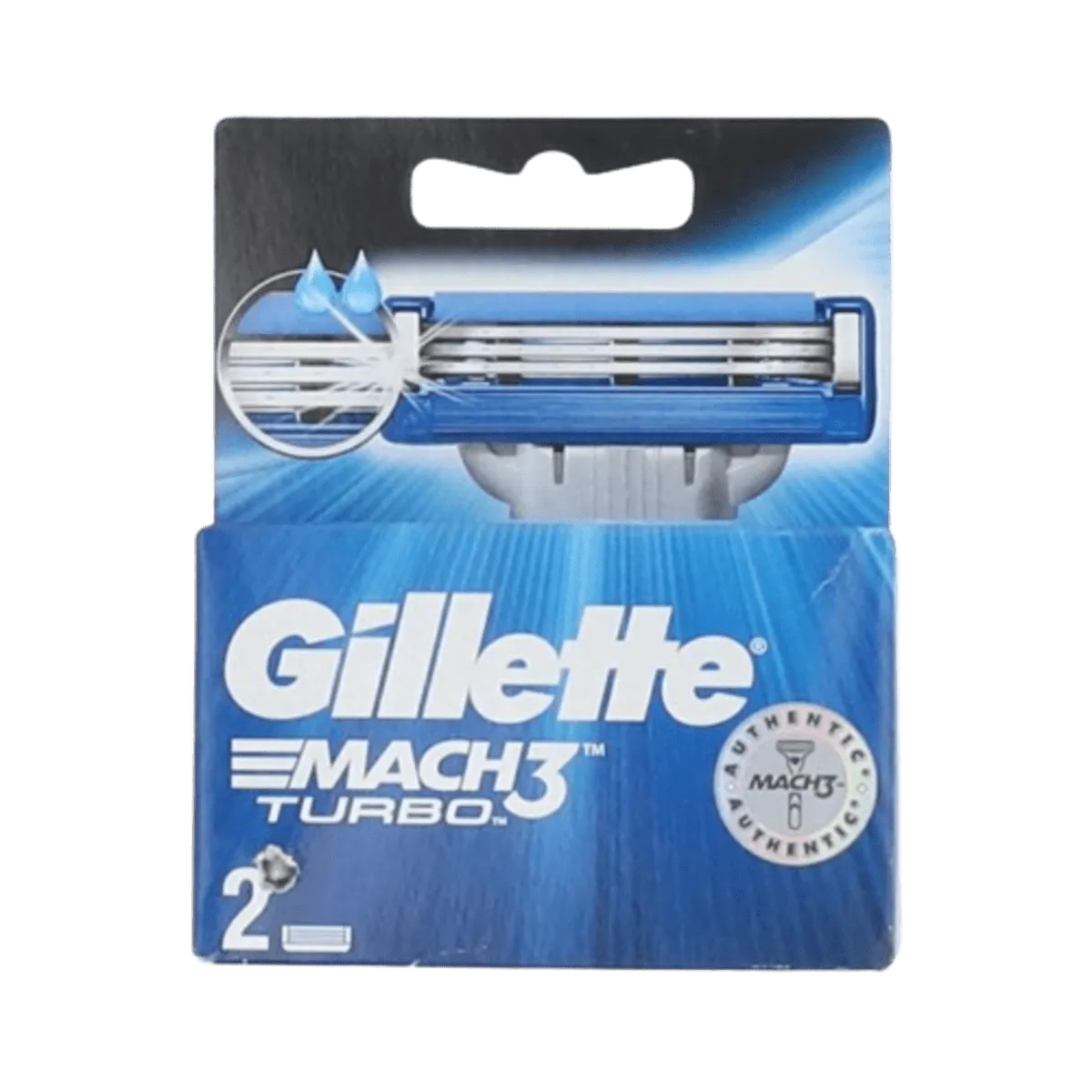 Shop Gillette Mach3 Turbo Razor Blades 2Pcs
