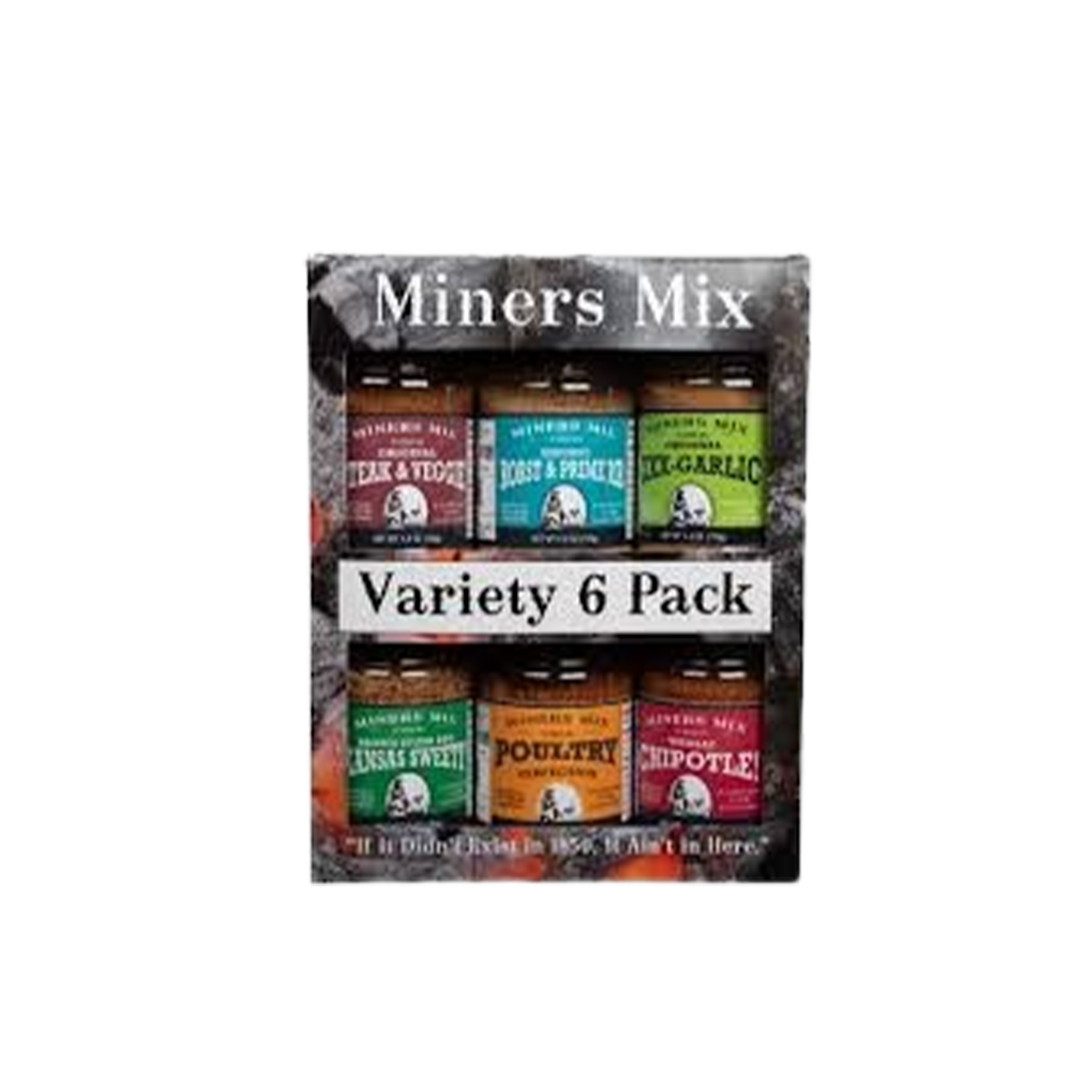 Miners Mix, 6 Pack Variety Giftin' and Grillin' Assortment - Case of 10 - 1.75 LB