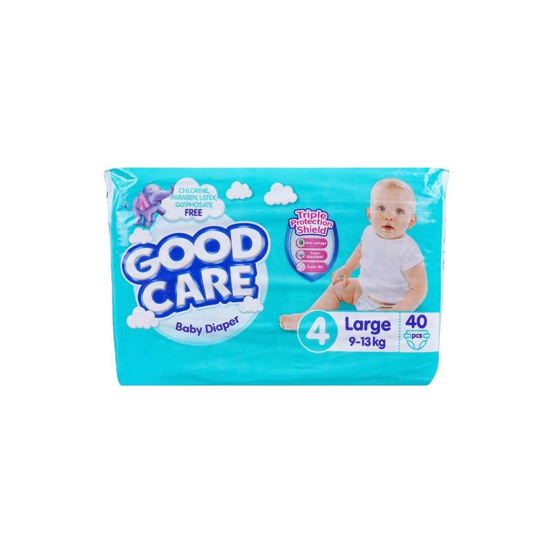 Good Care Baby Diaper 4 Large 9-13KG 40Pcs