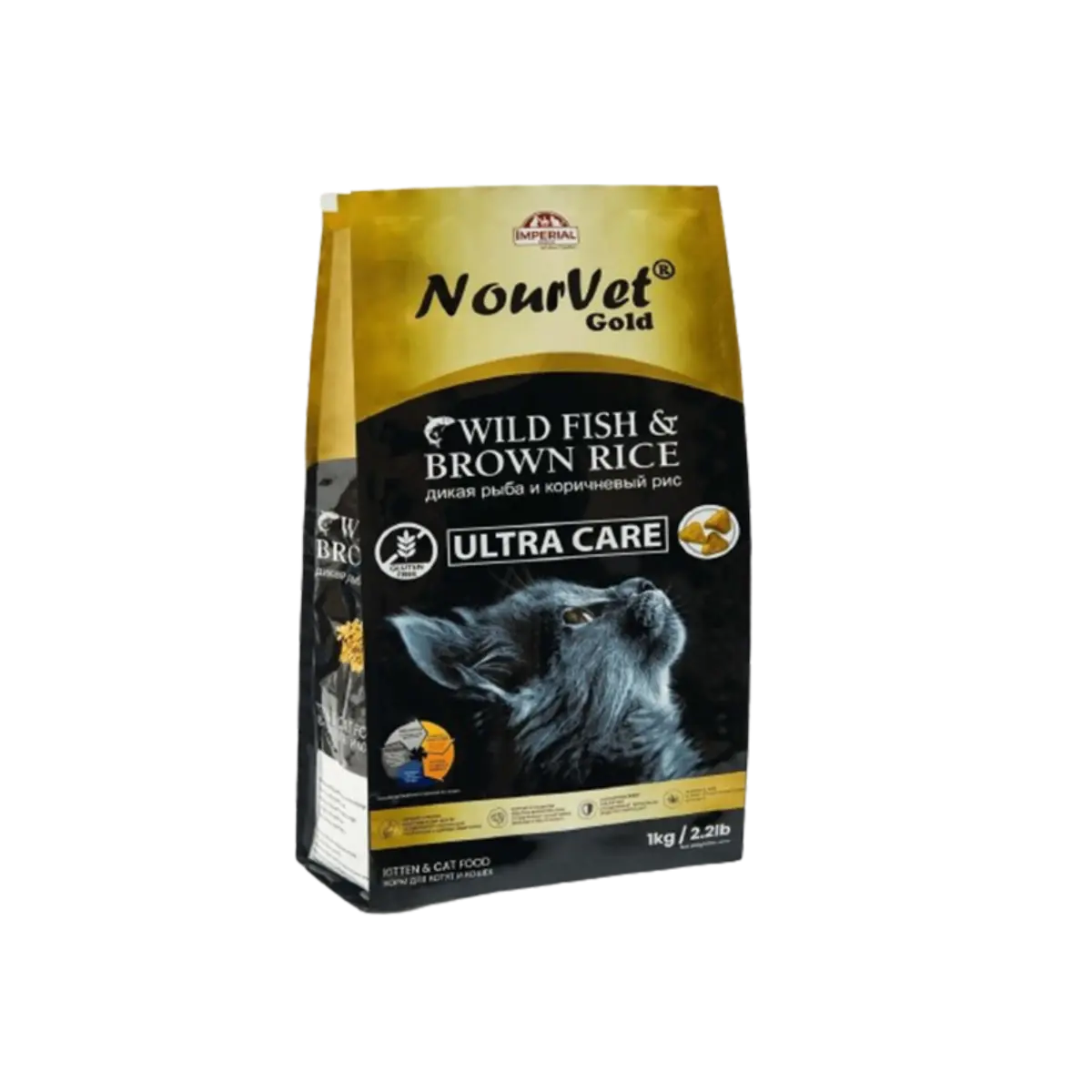 Nourvet Cat Food Wild Fish Brown Rice 1Kg