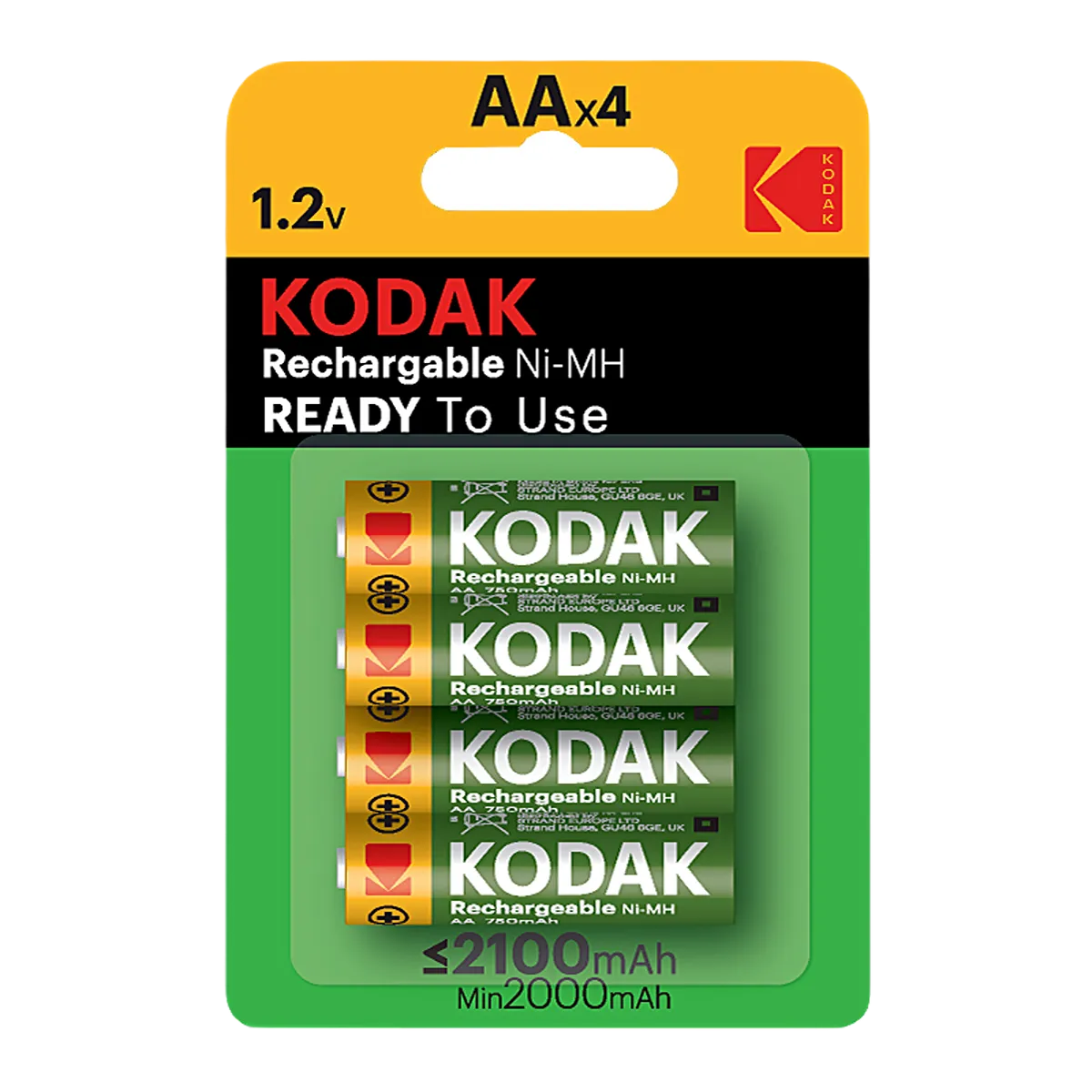 Kodak Batteries Rechargeable AA x 4