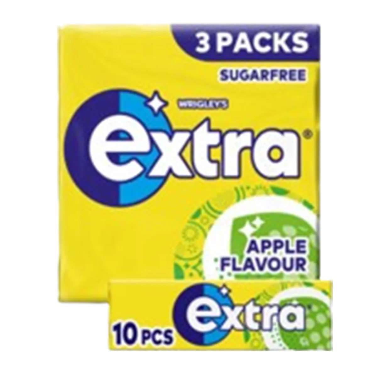 Wrigleys Extra Apple Sugar Free Gum 3 Pack