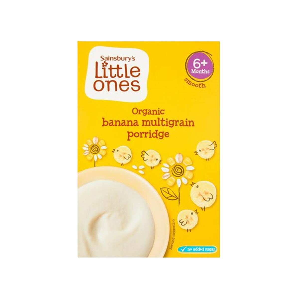 Sainsburys Little One Organic Banan Mul;tigrane 100g
