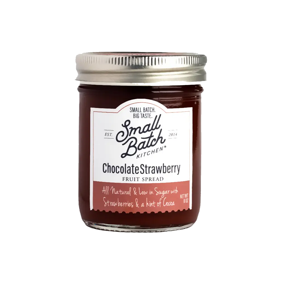 Small Batch Kitchen, Chocolate Strawberry Seasonal Fruit Spread - Case of 6 - 8 OZ