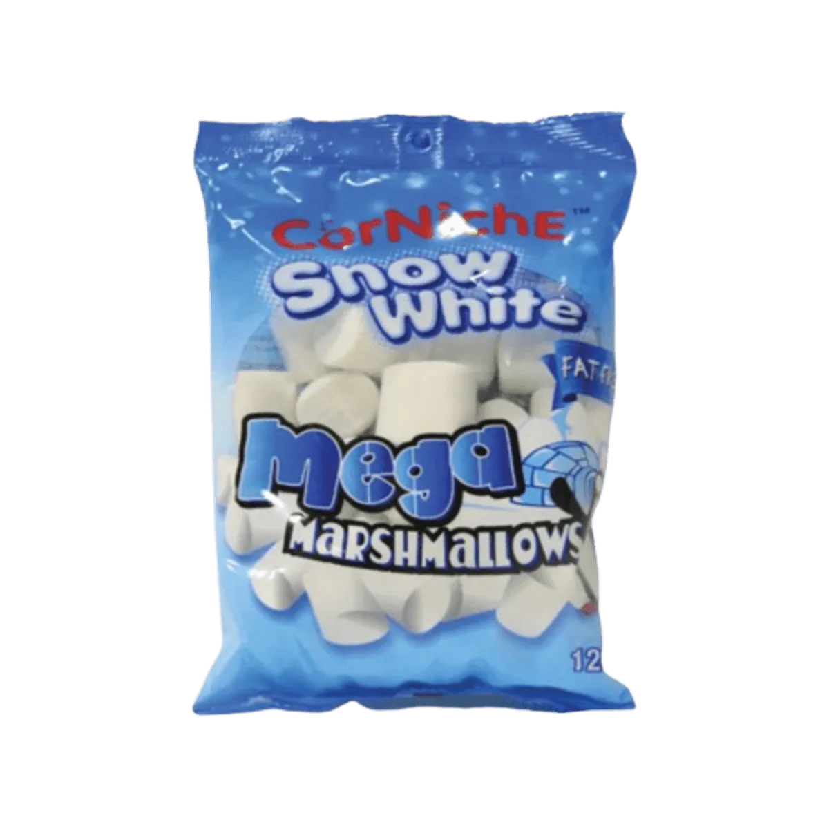 Corniche Snow White Mega Fat Free Marshmallows 120g