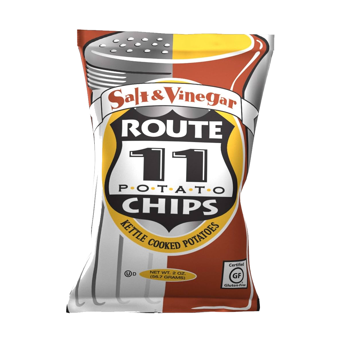 Route 11, Potato Chips Salt & Vinegar, Case Of 30, 2 oz