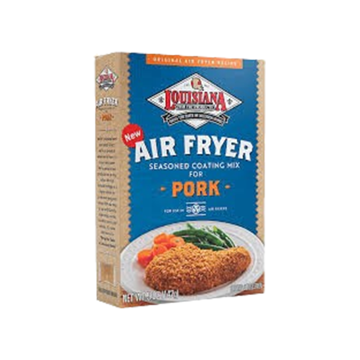 Louisiana Fish Fry, Air Fryer Pork Seasoned Coating Mix, Case Of 6, 5 oz