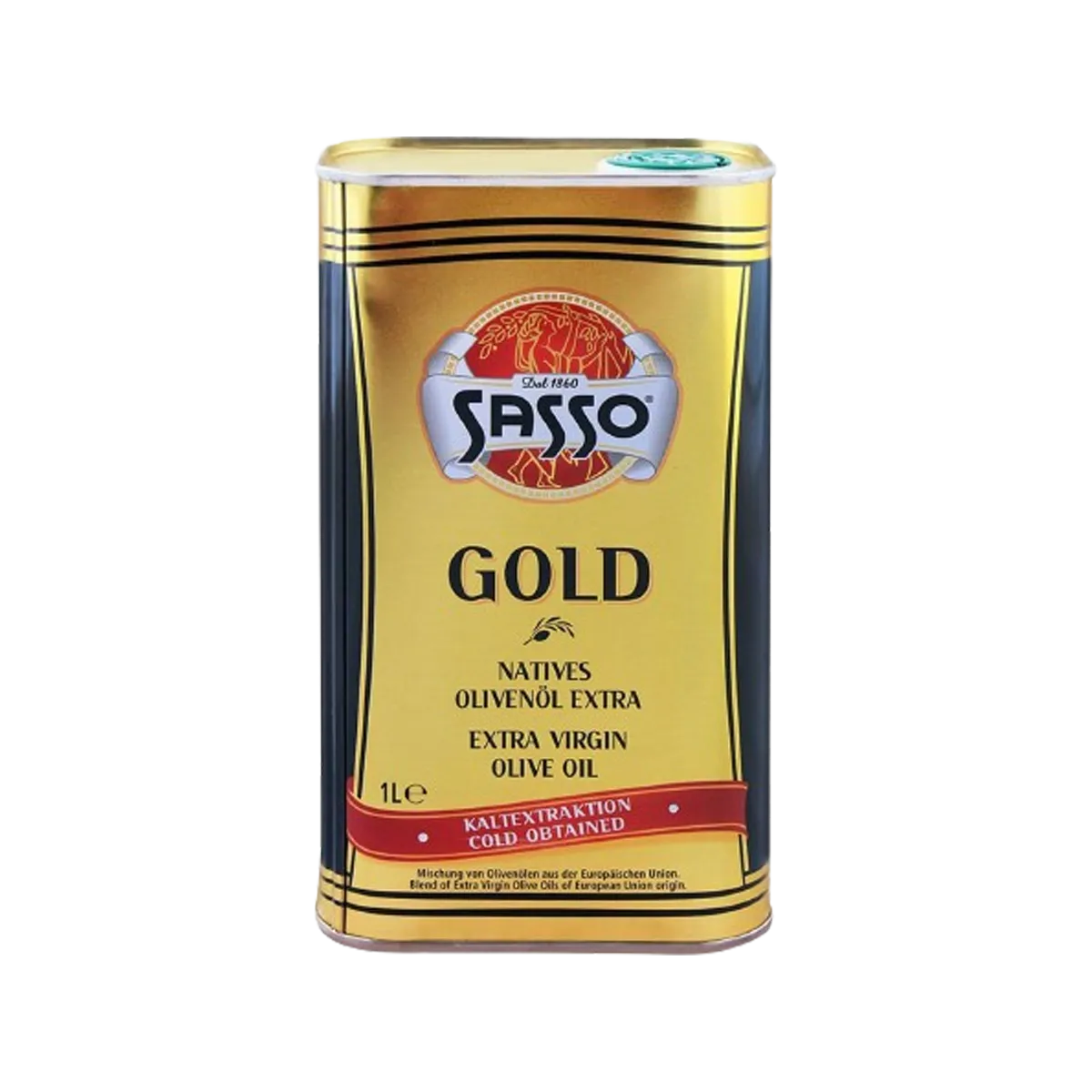 Sasso Gold Extra Virgin Olive Oil Tin 1ltr