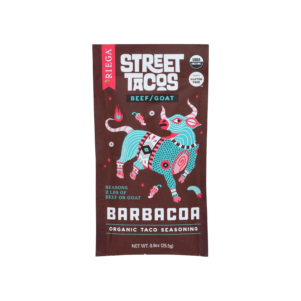 Riega Foods, Season Barbacoa Taco, Case Of 8, .9 oz