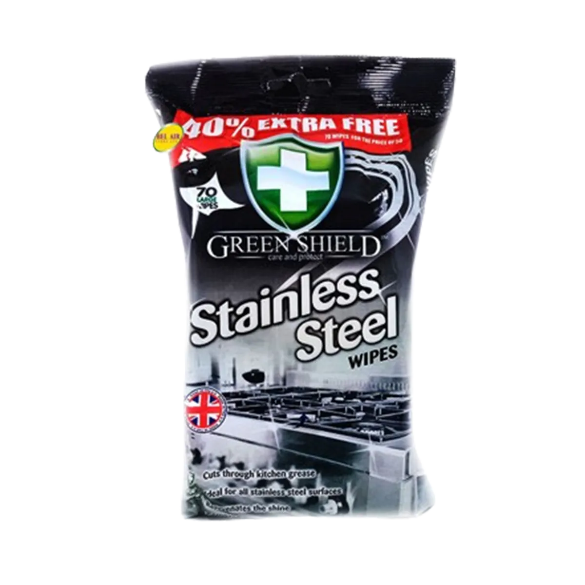 Green Shield Stainless Steel Wipes 70S