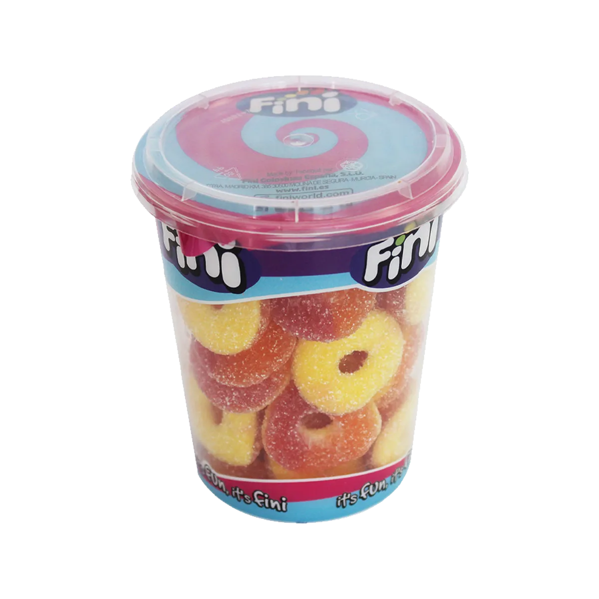 Fini Jelly Sour Peach Ring Jar 200g