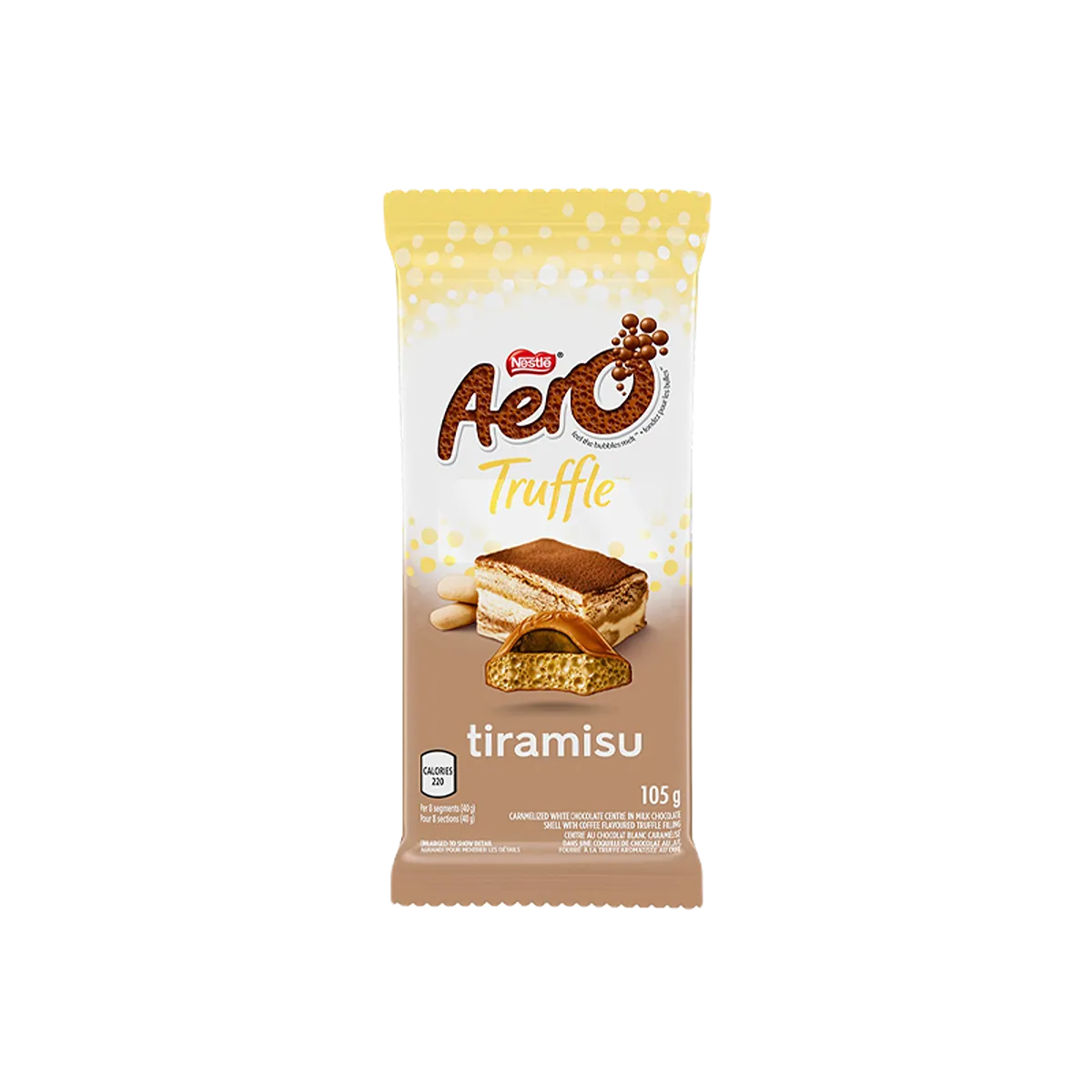 Nestle Aero Truffle Tiramisu Chocolate Bar 105g