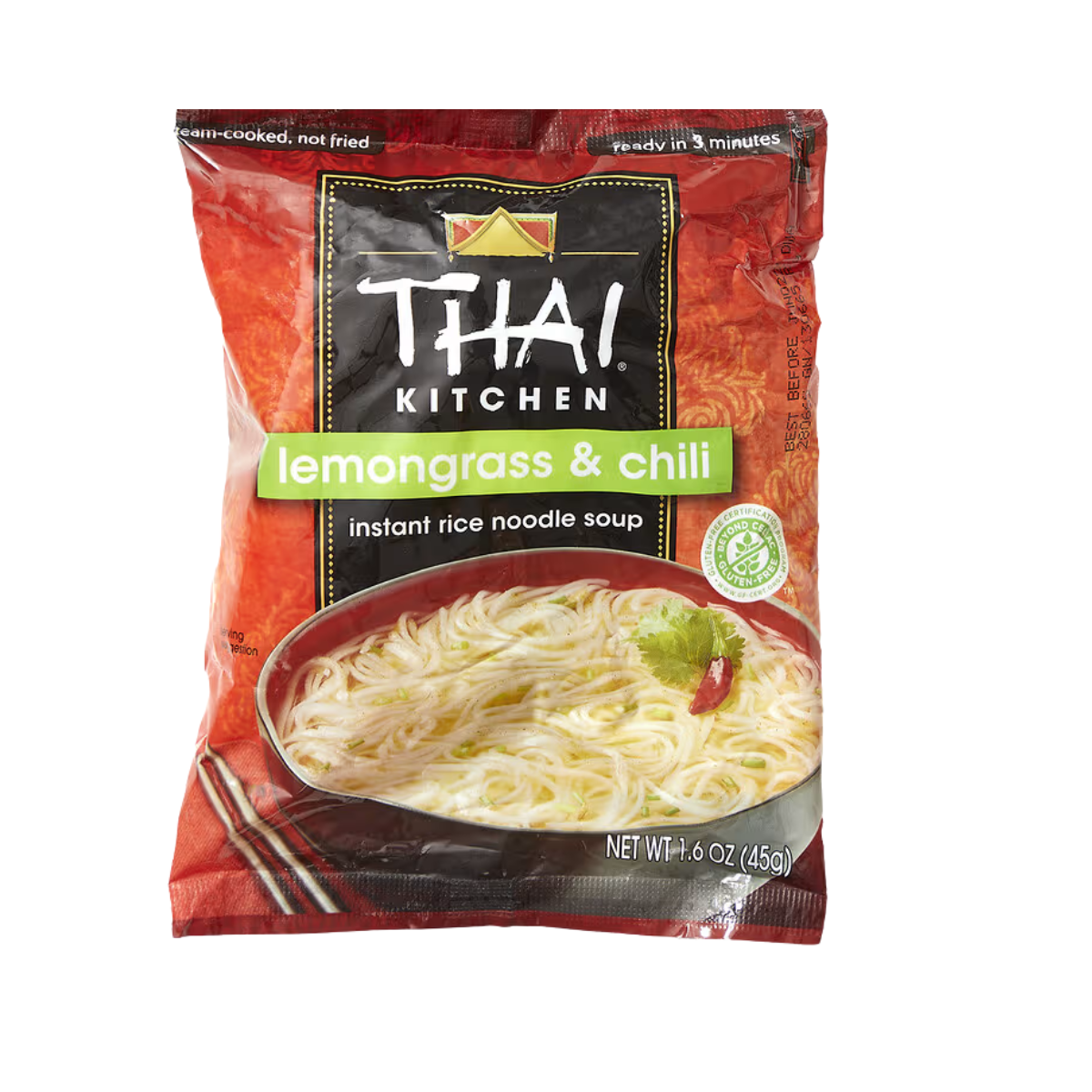 Thai Kitchen, Instant Rice Noodle Soup Lemongrass And Chili, Case Of 12, 1.6 oz