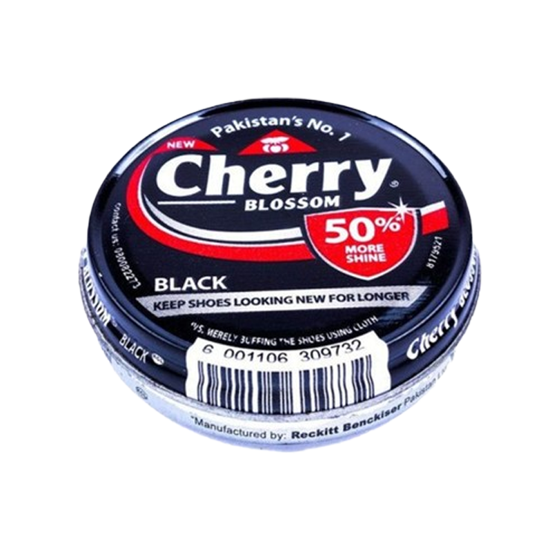 Cherry Blossom Shoe Polish Black 20ml