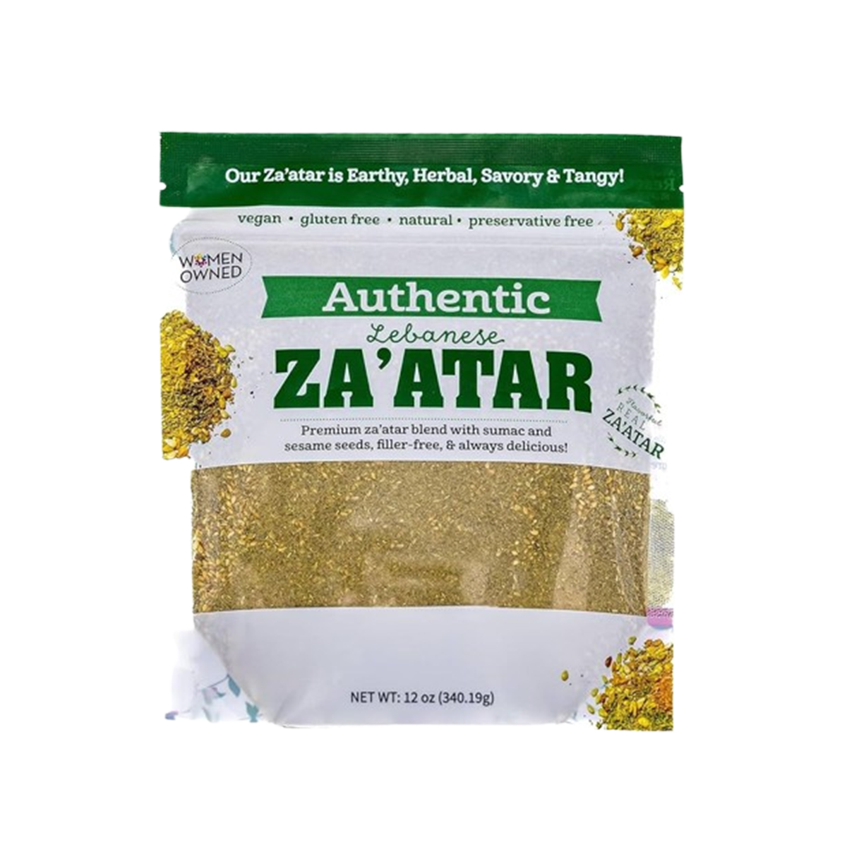Terranean Herbs & Spices - Terranean Herbs + Za’atar Seasoning Bulk Bag + 12pack + 12oz.