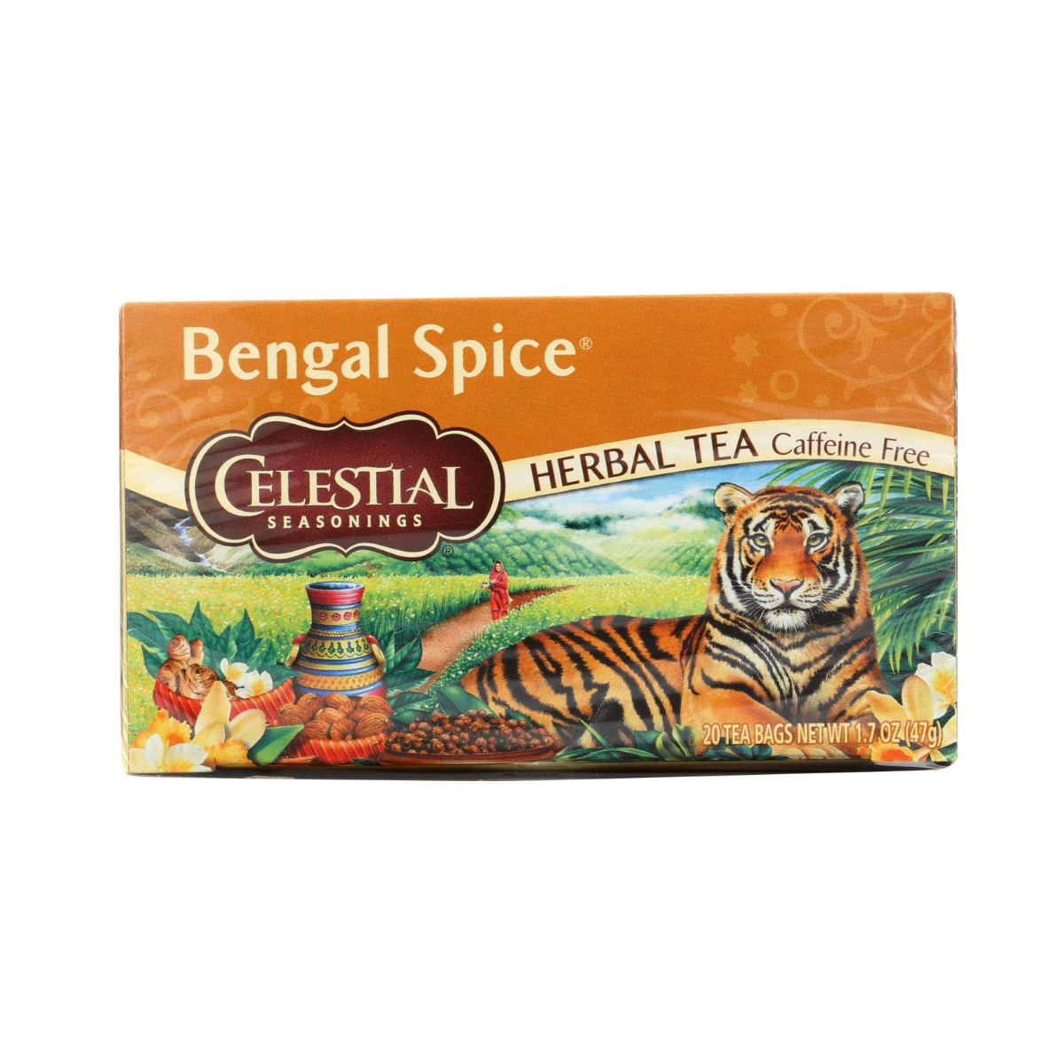 Celestial Seasonings, Herbal Tea Caffeine Free Bengal Spice 20 Tea Bags, Case Of 6, 20 bag