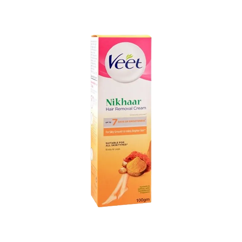 Veet Nikhaar Turmeric & Saffron Hair Removal Cream 100g