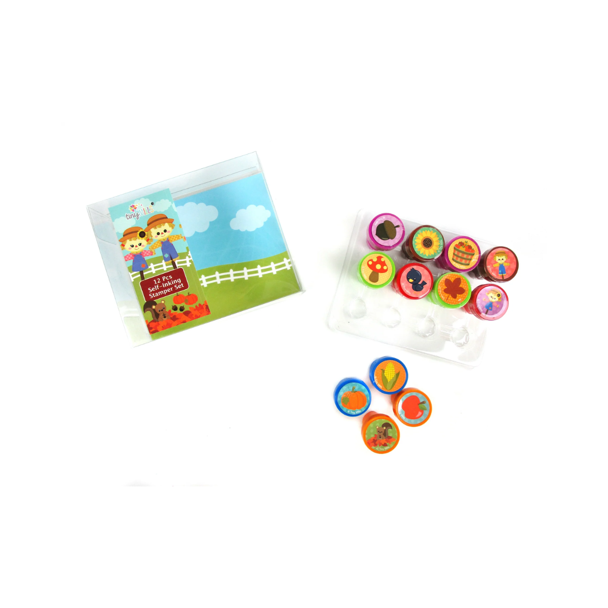 Tiny Mills Fall Harvest Stamp Kit Set of 12pcs (5oz each Jar)