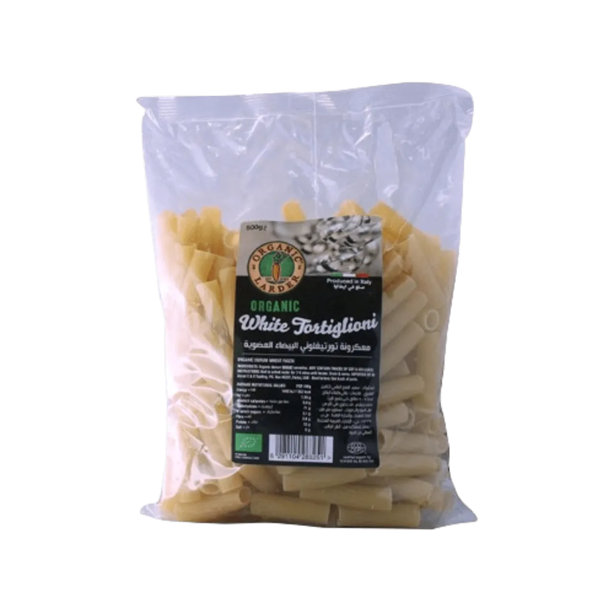 Organic Larder White Durum Wheat Tortiglioni 500g